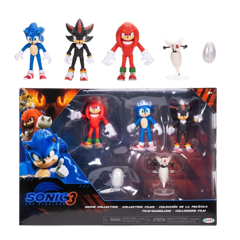 Bonecos de ação Sonic The Hedgehog Movie de 6 cm com acessório