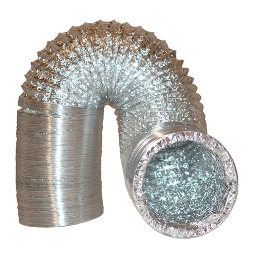 Duto de ar DL Wholesale 10 cm x 7,6 m para ventilador hidropônico
