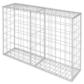 Cesta de gabião Casafoyer em aço galvanizado 150x50x100cm