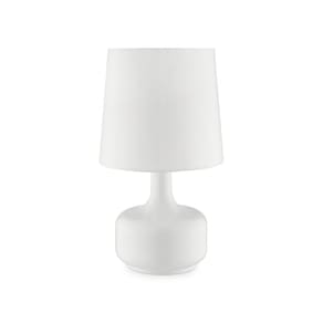 Lâmpadas de toque de mesa OK Lighting Cheru White 17 cm H Fabric Shad