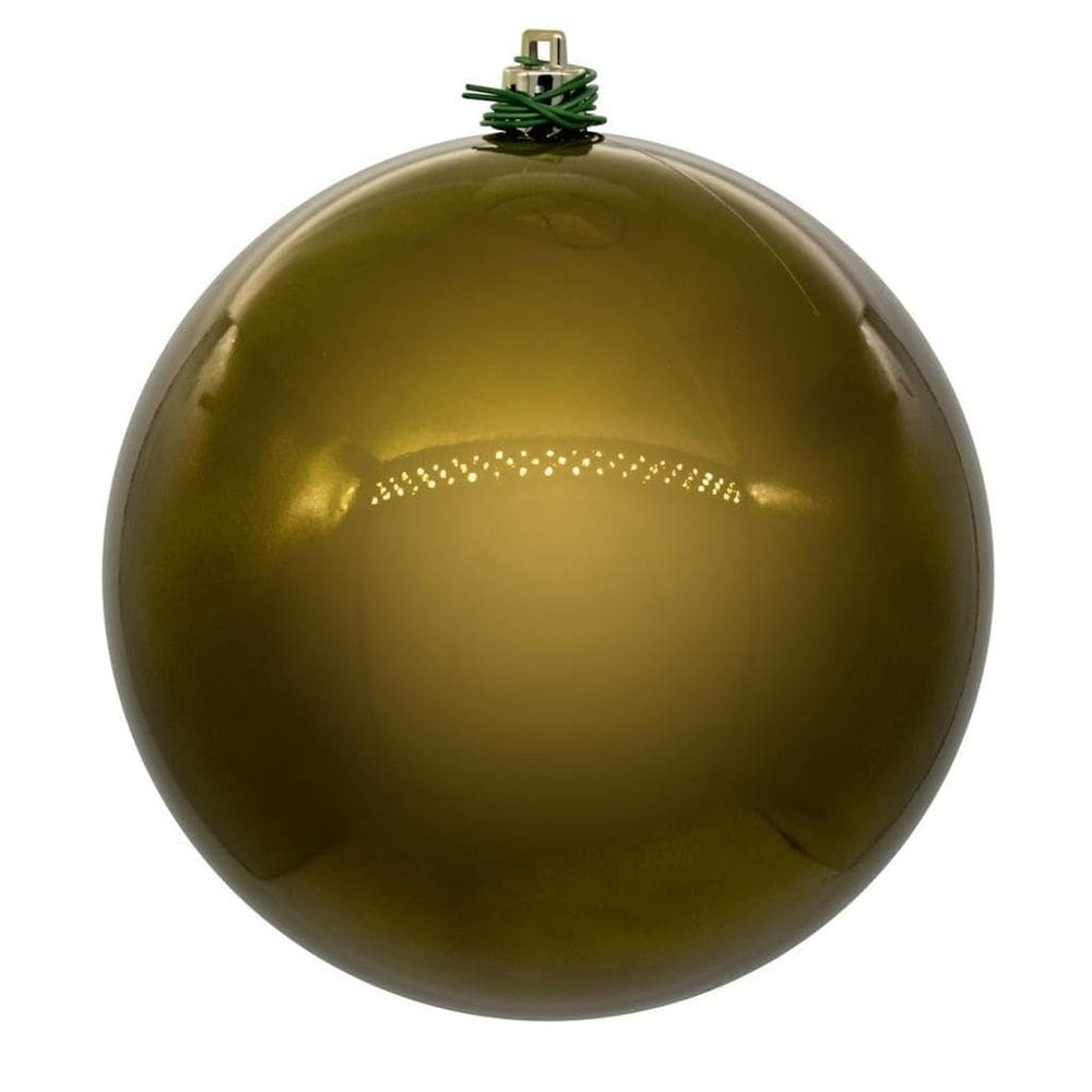Enfeite de Natal Vickerman Olive Pearl Ball, pacote com 12