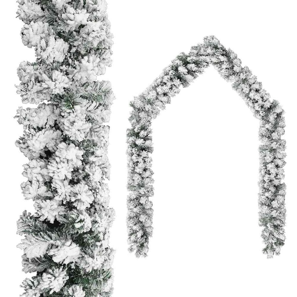 Guirlanda de Natal vidaXL em PVC verde realista de 5 mm com sol flocado