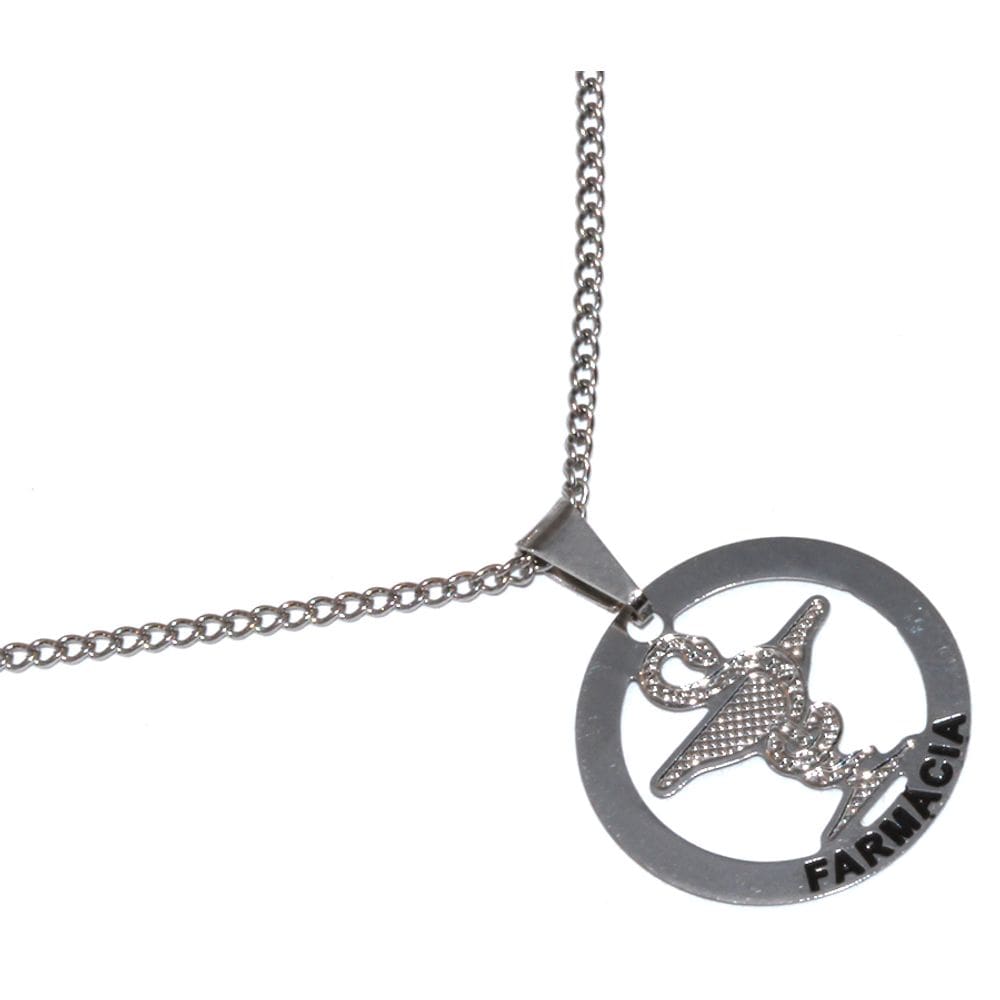Colar Cordão Minha Profissão Farmácia Aço Inox