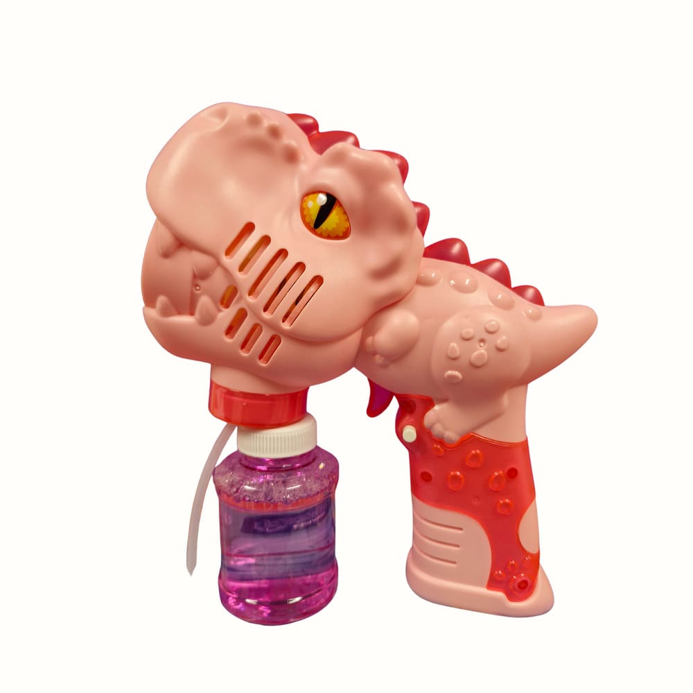 Dinossauro de Brinquedo Solta Bolhas Dino Bubble Rosa Vexo Toys