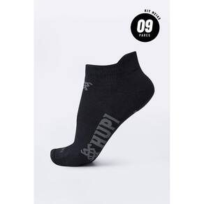 Meia HUPI Casual Invisível Algodão Preto G - Kit 09 Pares