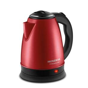Chaleira Elétrica Mondial Pratic 2L Vermelho/Inox 1200W 220V - CE-06-R