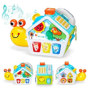 Brinquedos Montessori Activity Cube FS para crianças de 1 ano com rastejamento