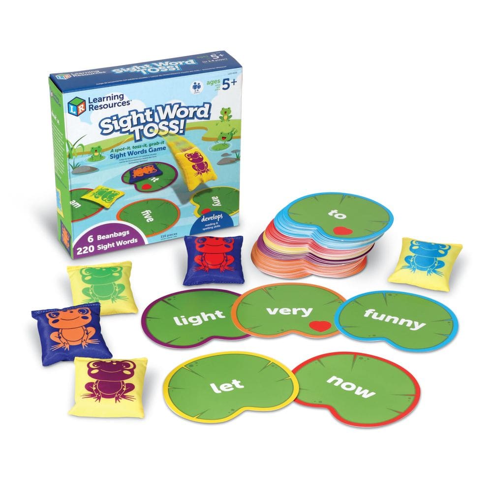 Recursos de aprendizagem de jogos de tabuleiro Sight Word Games Toss 5+ Years