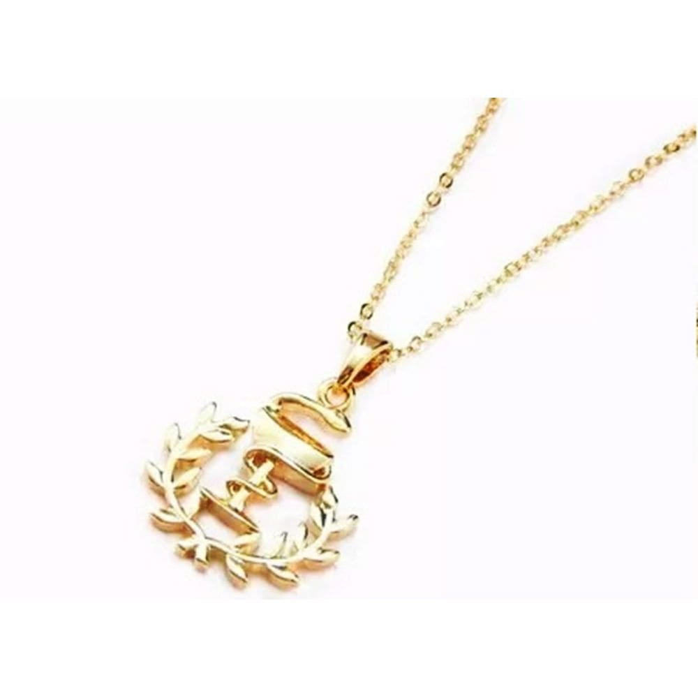 Colar Cordão Farmácia Folheado A Ouro 18k