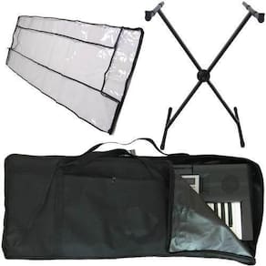 Kit Capa Simples Teclado Musical Com Suporte + Cobertura