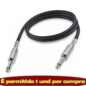 Cabo P10 Guitarra Teclado Baixo Violão 3 Metros Envio Promoc