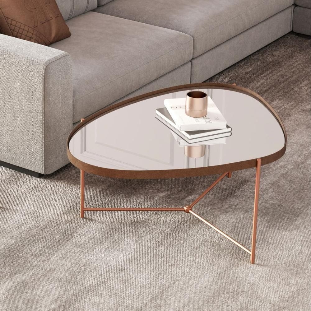 Mesa De Centro Charlotte Castanho Bronze