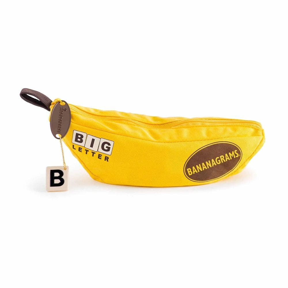 Word Game Bananagrams Big Letter para uma família de 7 a 107 anos