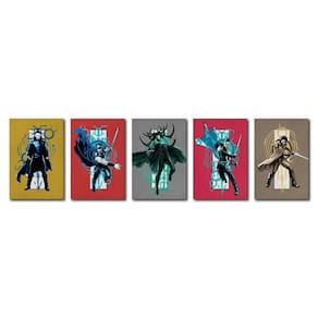 Kit 5 Placas Decorativas Thor Quadros Para Parede Mdf