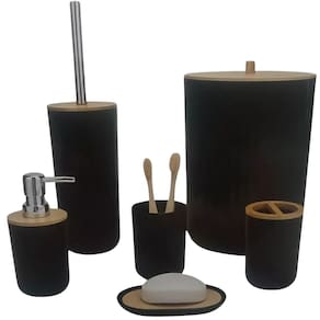 Kit Acessórios Banheiro 6 Peças Design Clean Ideal Presente