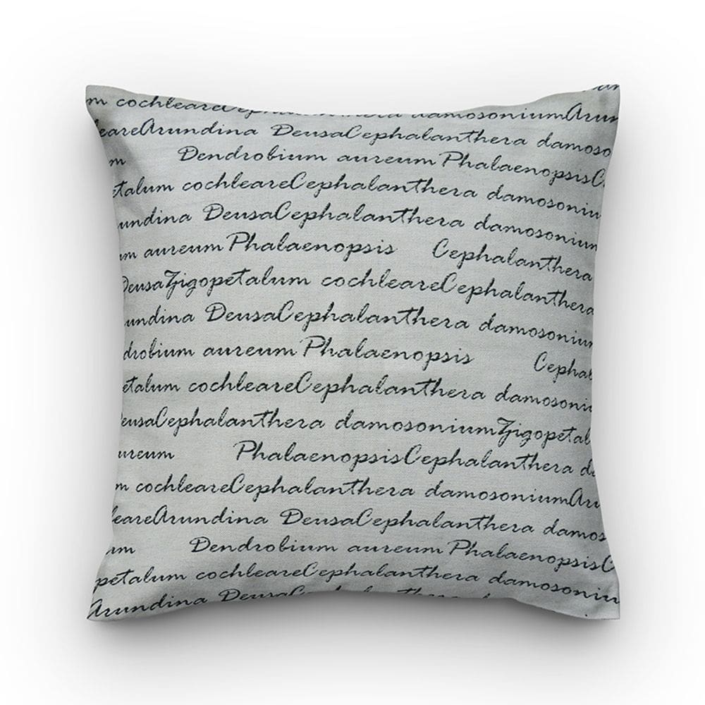 Capa de almofada VivaIN escrita cru com preto