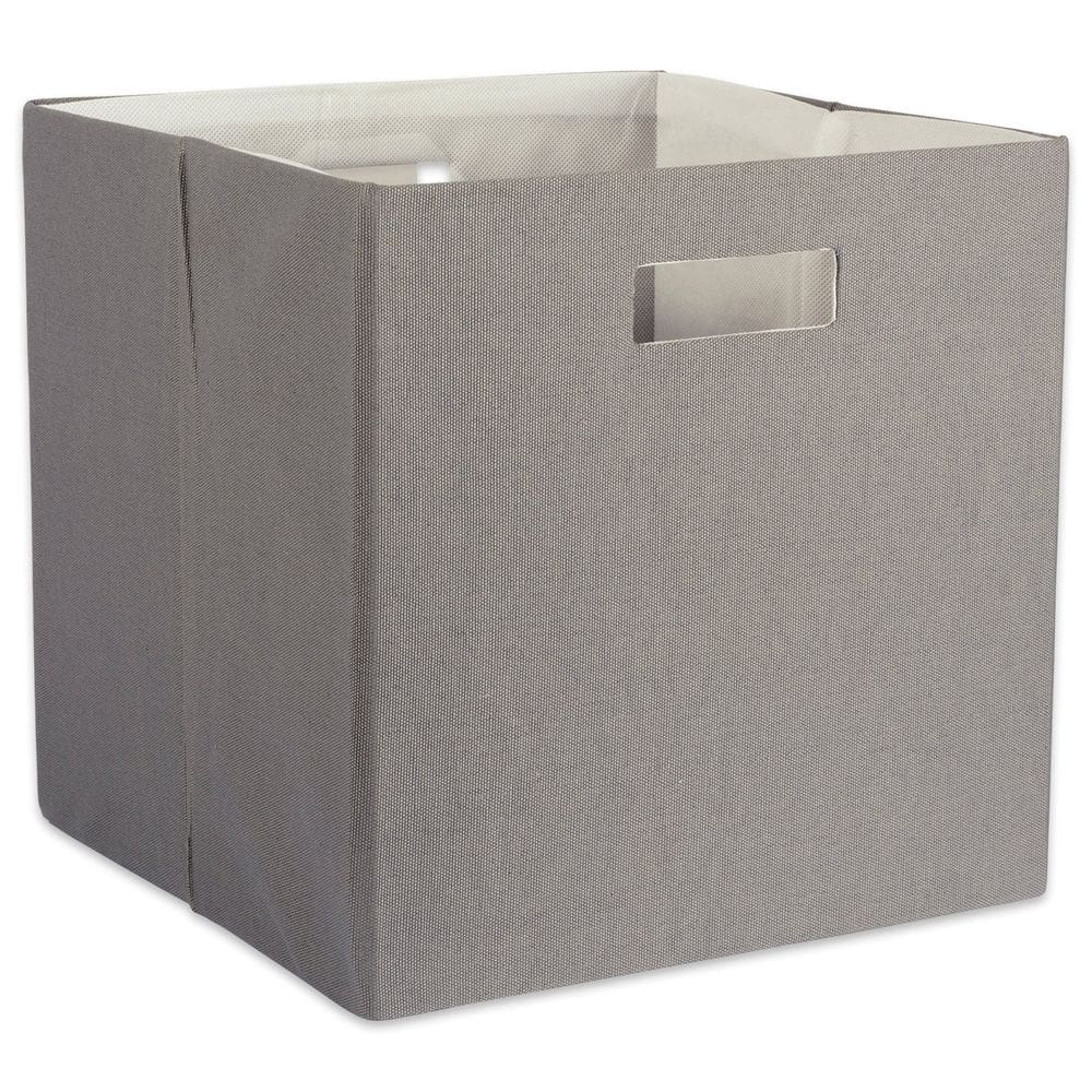Cubo de armazenamento DII Poly-Cube, lado rígido, dobrável, grande, cinza