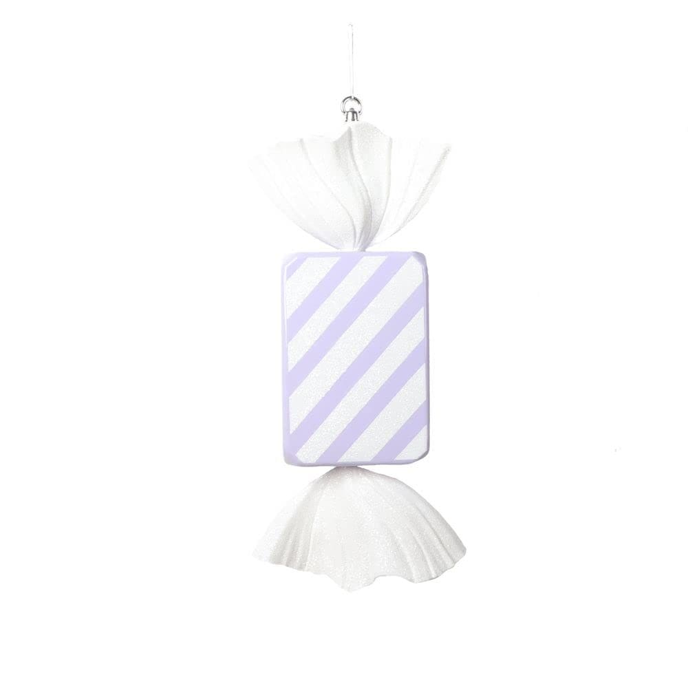 Ornamento Vickerman Pastel Lavanda Listrada Doce 18,5 cm