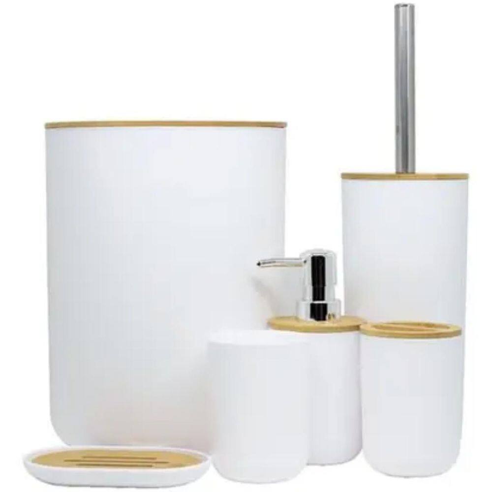 Kit De Acessórios Banheiro 6 Peças Funcionais Entrega Rápida