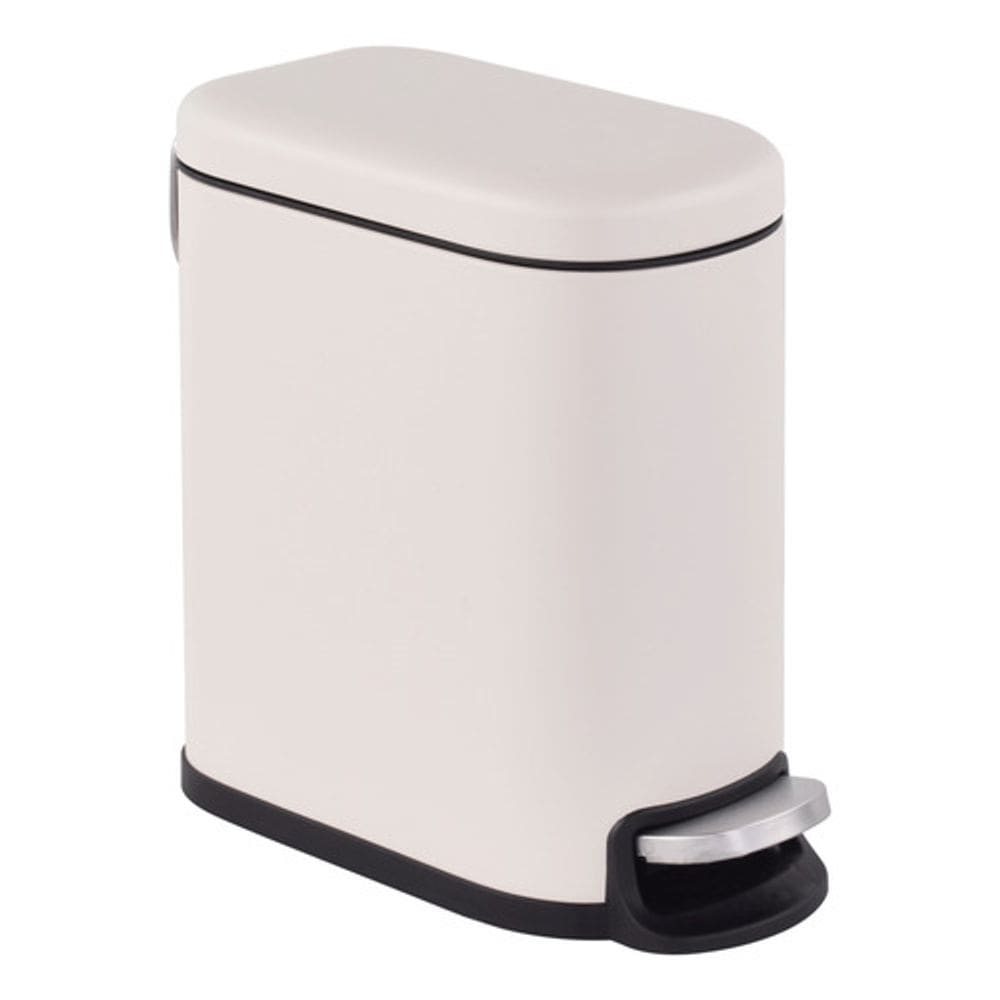 Lixeira De Piso Retangular Aco Com Pedal 5l 29x33x14cm