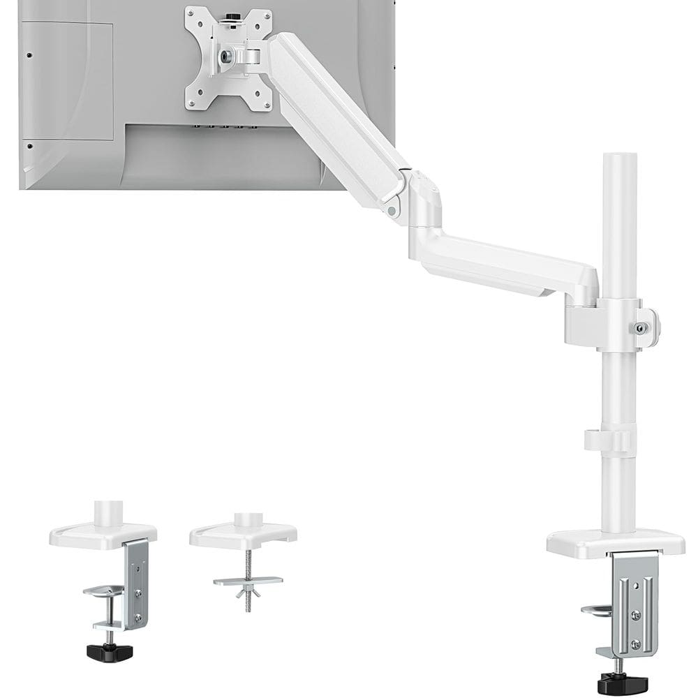 O suporte de monitor ErgoFocus Single serve para telas de 13 a 32 polegadas de 9 a 9 kg