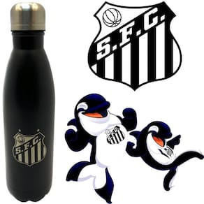 Cantil Esportivo Aço Inox Santos 750Ml Leve E Fácil Usar