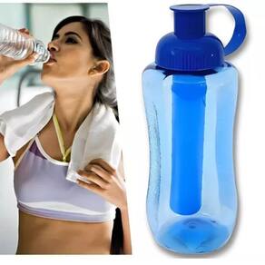 Squeeze Garrafa Tubo De Gelo 600Ml Academia Escola Caminhada