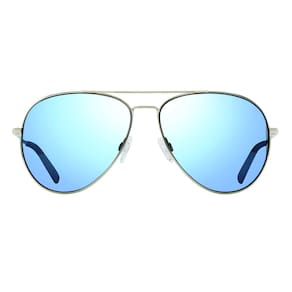 Óculos de sol Revo Spark Aviator polarizados com moldura cromada de 60 mm