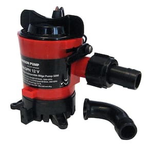 Bomba de esgoto de cartucho Johnson Pumps 32903 1000 GPH - preta