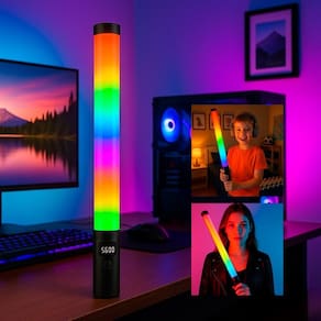 Bastão Led Recarregável Ideal Para Youtube E Vlogs