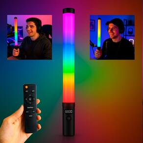 Bastão Led Bivolt Com Iluminação Vibrante E Suave
