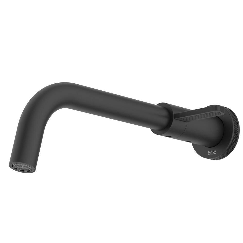 Torneira de lavatório de parede Logic Matte Black Roca