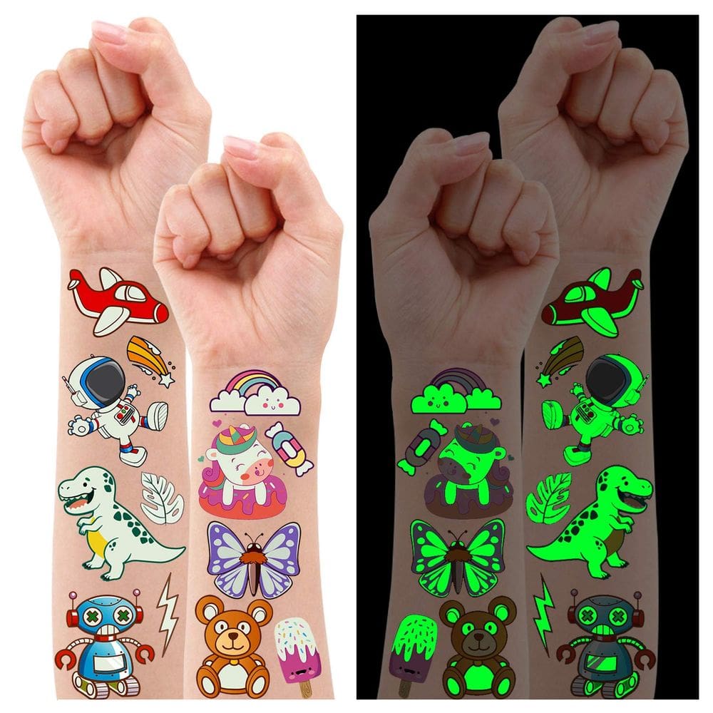 Tatuagens temporárias PARTYWIND 380 Styles (30 folhas) para crianças