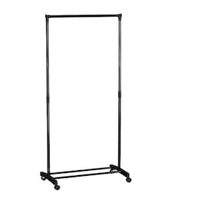 Arara Para Roupas Com Rodizios - Preto