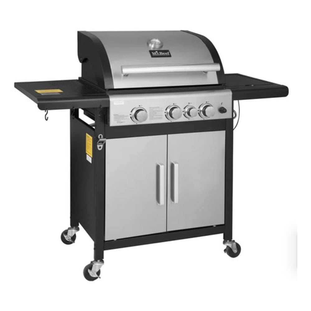 Churrasqueira A Gas Dual Inox Premium 5 Queimadores + Mesa