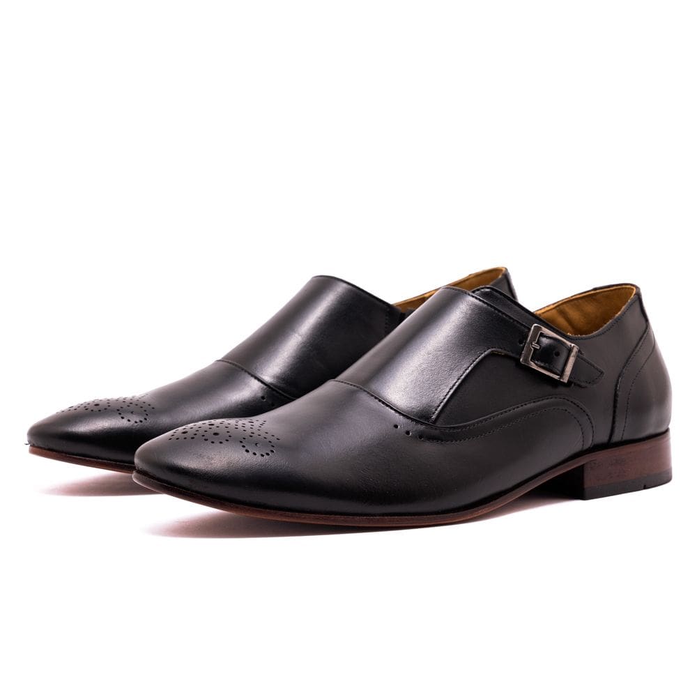Sapato Social Masculino Couro Fecho Fivela Forro Couro Sapato Masculino Dia a Dia