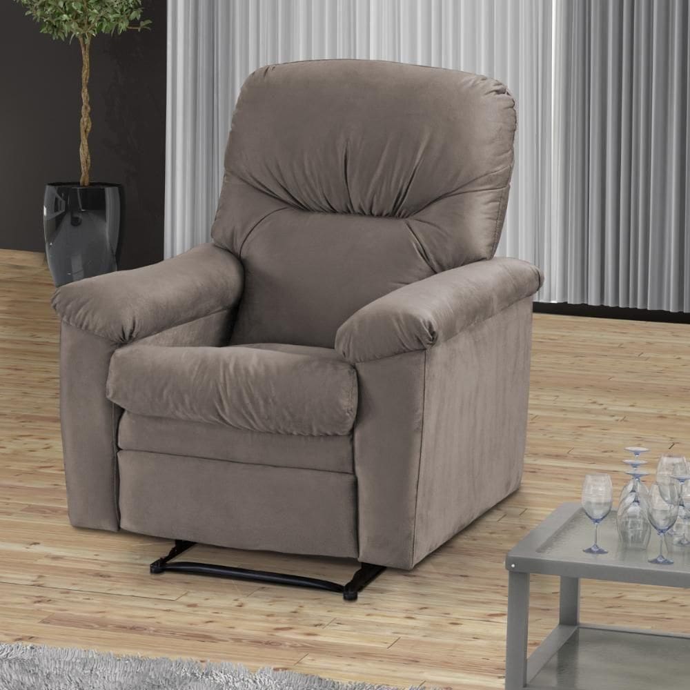 Poltrona Reclinável Essen Veludo Cappuccino