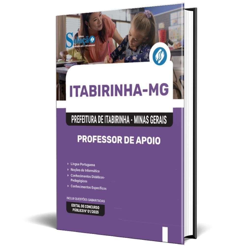 Apostila Prefeitura De Itabirinha Mg 2025 Professor Apoio