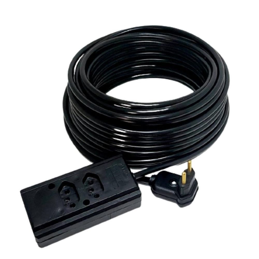 Extensão Elétrica 20A Reforçada 30M Pp 2X2,5Mm 2 Tomadas 90º