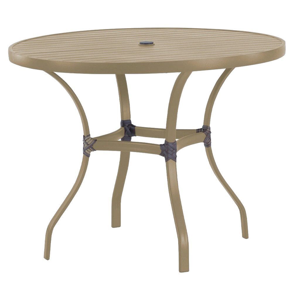 Mesa Roma Com Tampo Ripado 120 cm Alumínio