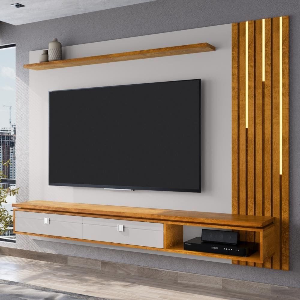 Painel Para 75 Polegadas Hessen Off White Nature