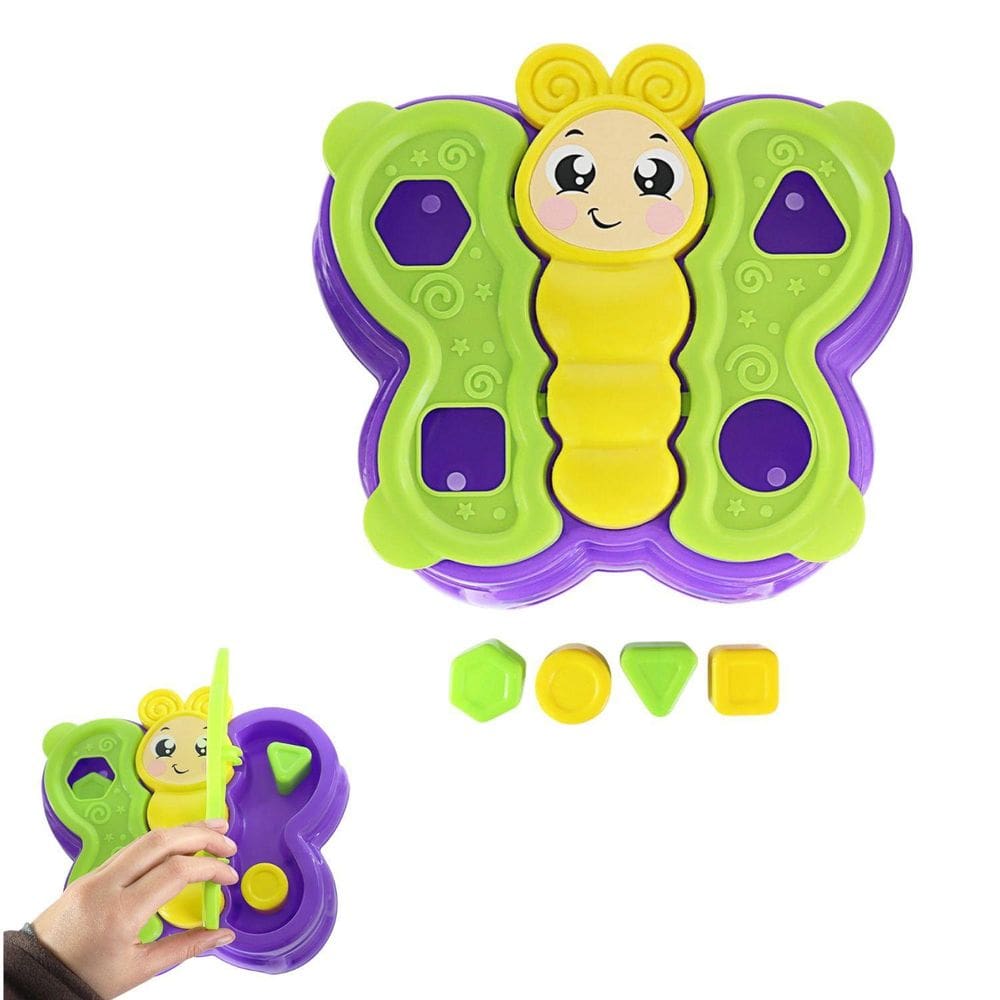 Brinquedo Didático Abelhinha Colorida Asa Abre E Fecha