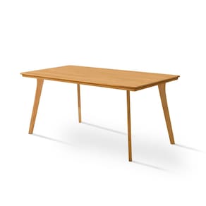 Mesa de Jantar Millena em Madeira Maciça 120x80 com Pés de Madeira - Imbuia
