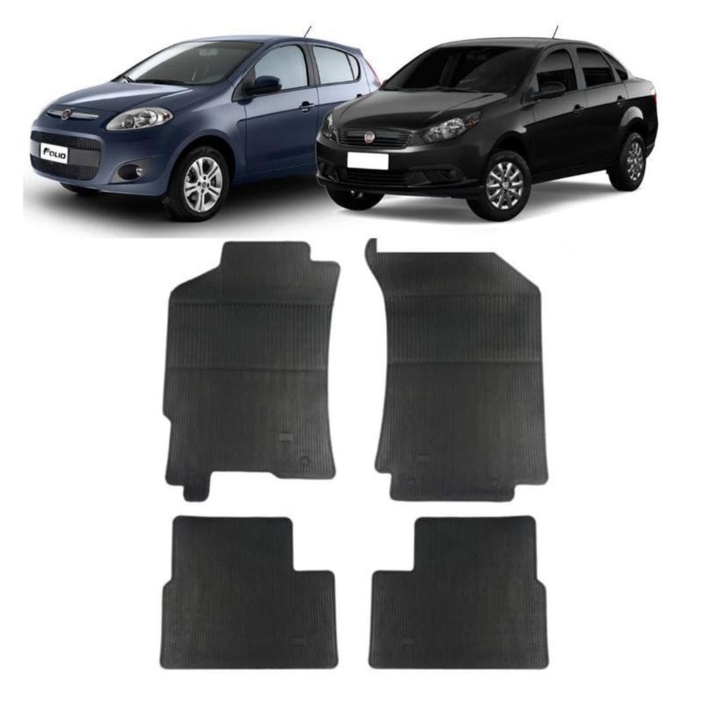 Tapete Borracha Fiat Novo Palio 12/ Grand Siena 13/ 4 Peças