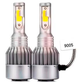Par De Lâmpadas Automotivas Farol Alto Baixo Full Led 9005