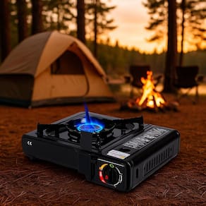 Mini Fogão Fogareiro Regulável Para Camping E Pesca
