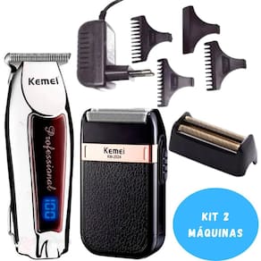 Kit Cabeleireiro Kemei 2024 + 9164 Ideal Para Viagens