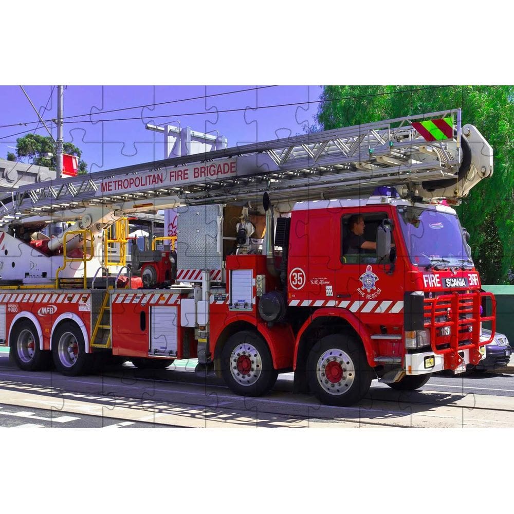 Kit 4 Quebra-Cabeças Viatura Dos Heróis Bombeiros 60 Peças