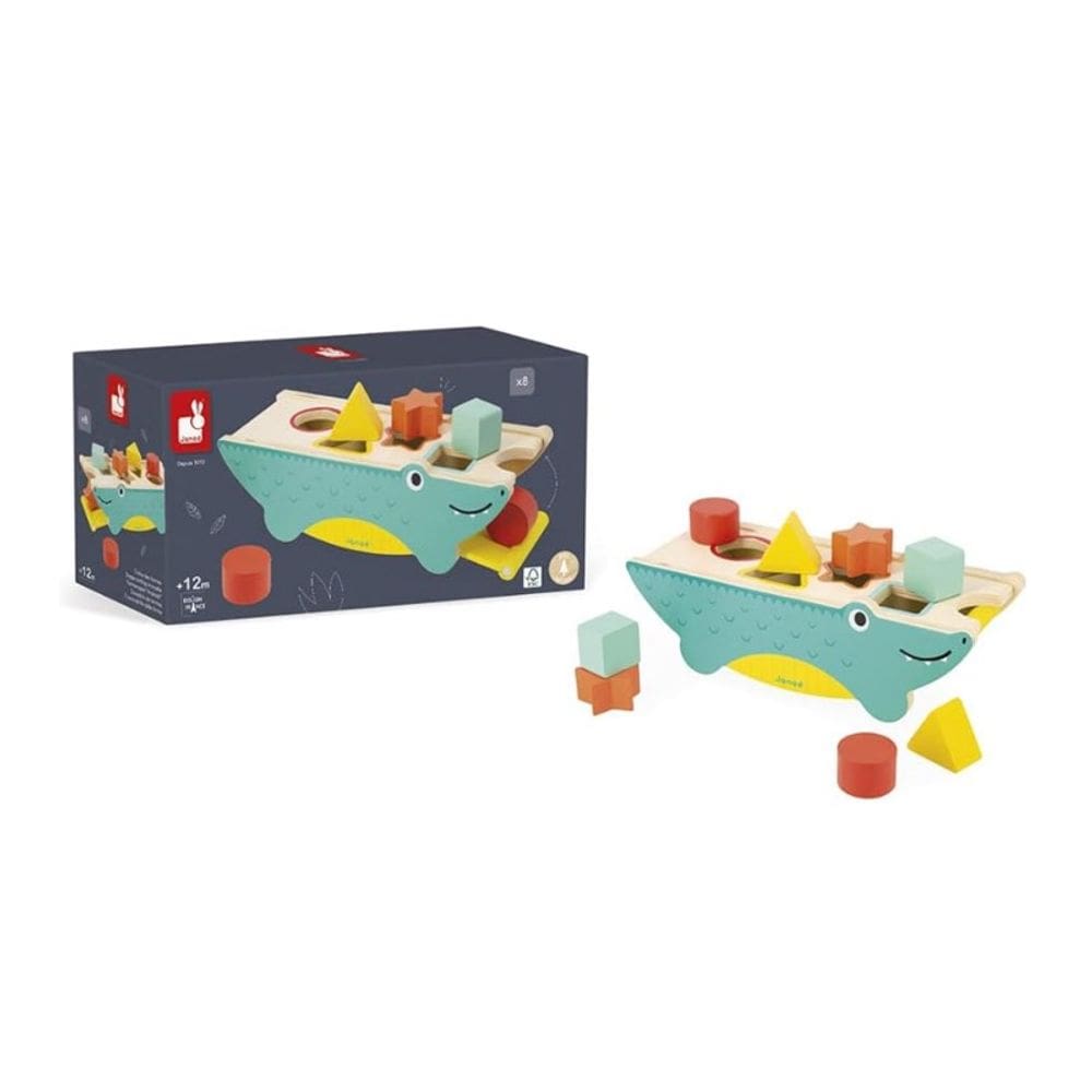 Brinquedo Encaixa Formas Crocodilo com 9 Peças - Maped