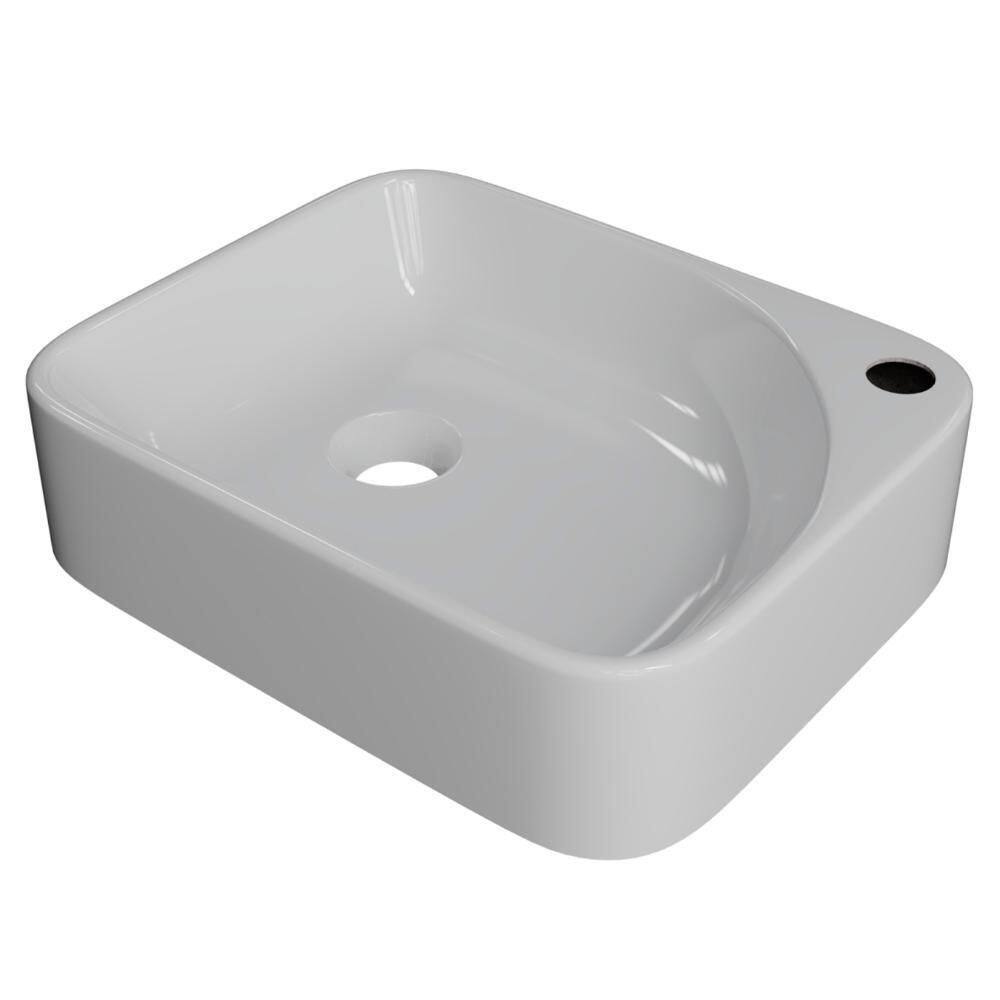 Cuba Pia Para Banheiro Retangular 36cm Jasmin C08 Branco - Mpozenato